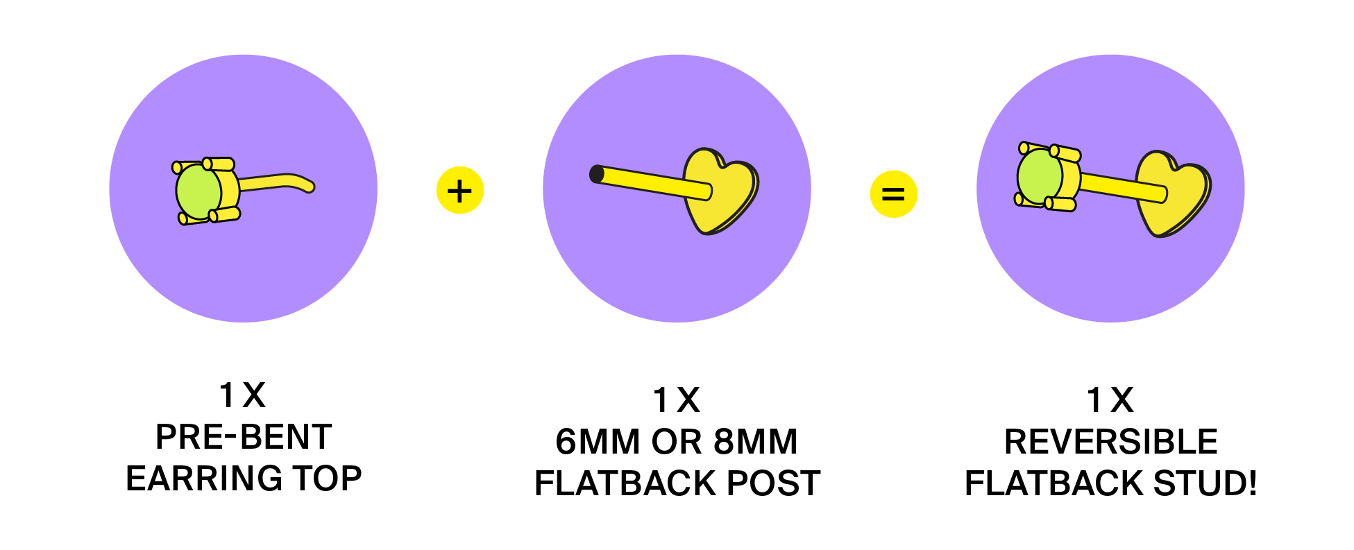 20x Earring Stud Posts Findings Backs 4mm Pads Pad 1.2cm Post Length | eBay